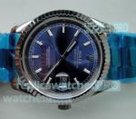 Highest Qaulity Swiss Replica Rolex Datejust Blue Face Silver Bezel SS Case Watch